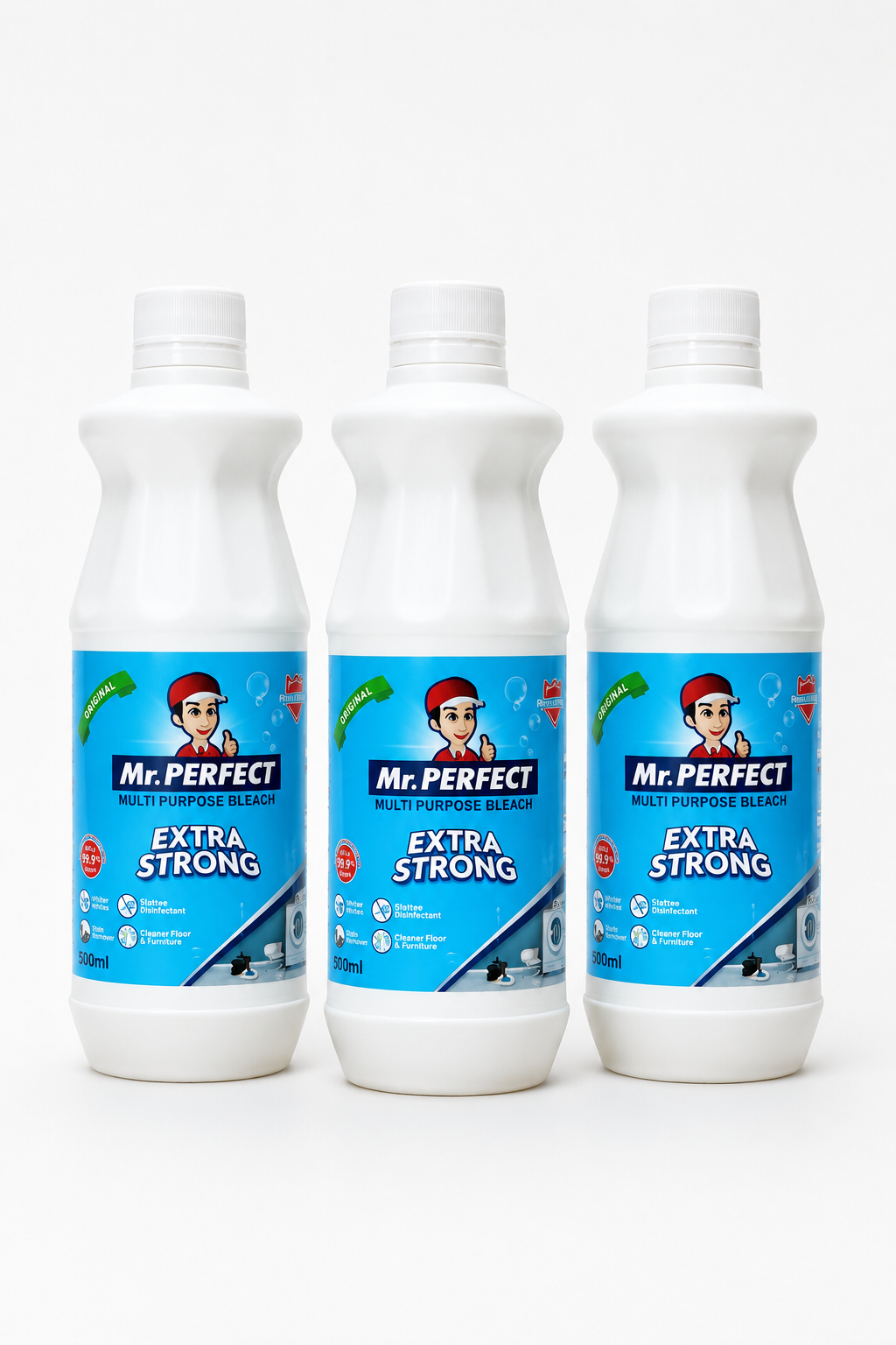 Mr. PERFECT Multi Purpose Bleach 500 ML (Pack Of 3)