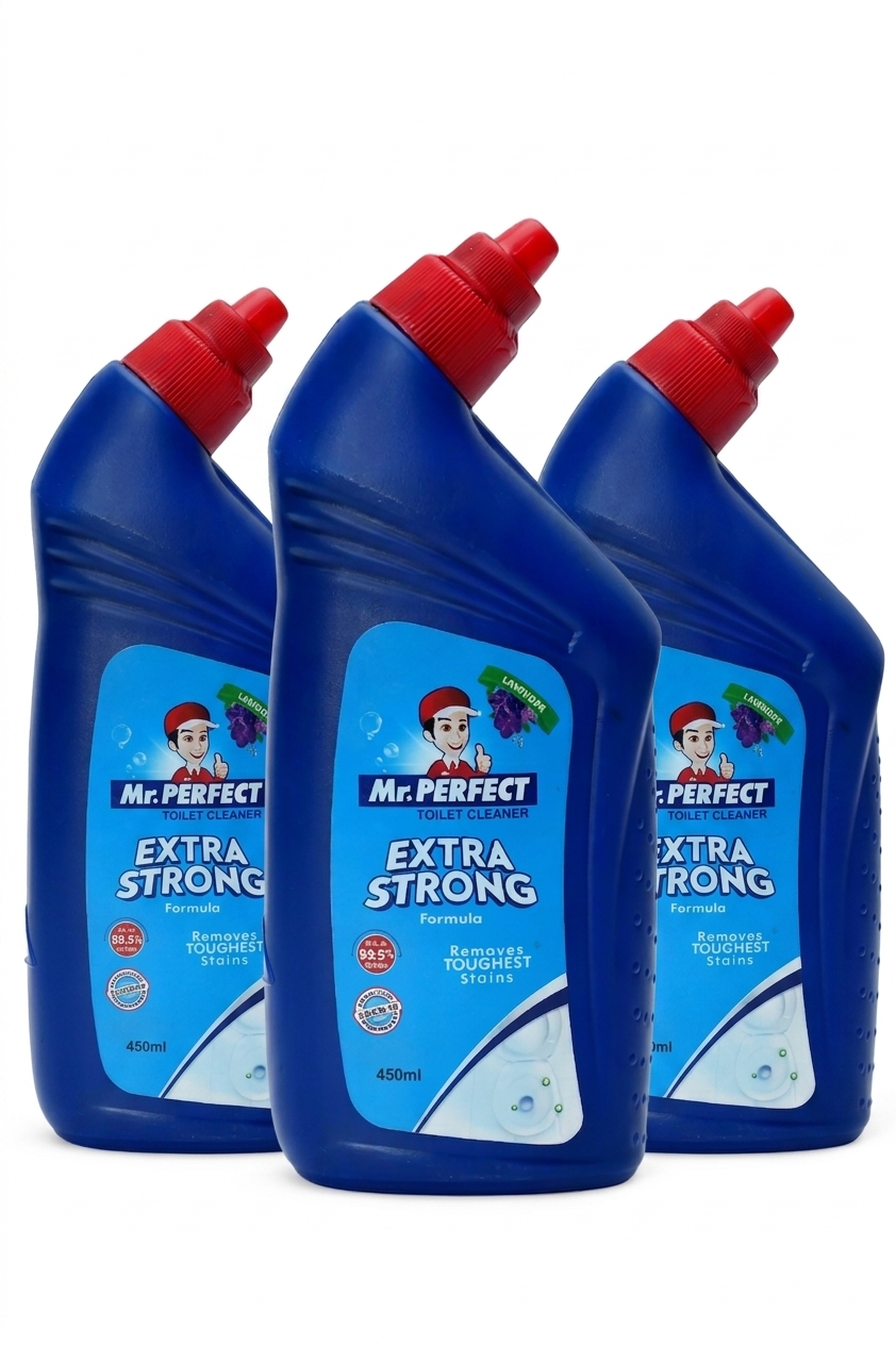 Mr. PERFECT TOILET CLEANER, Lavender 450 ML (Pack Of 3)