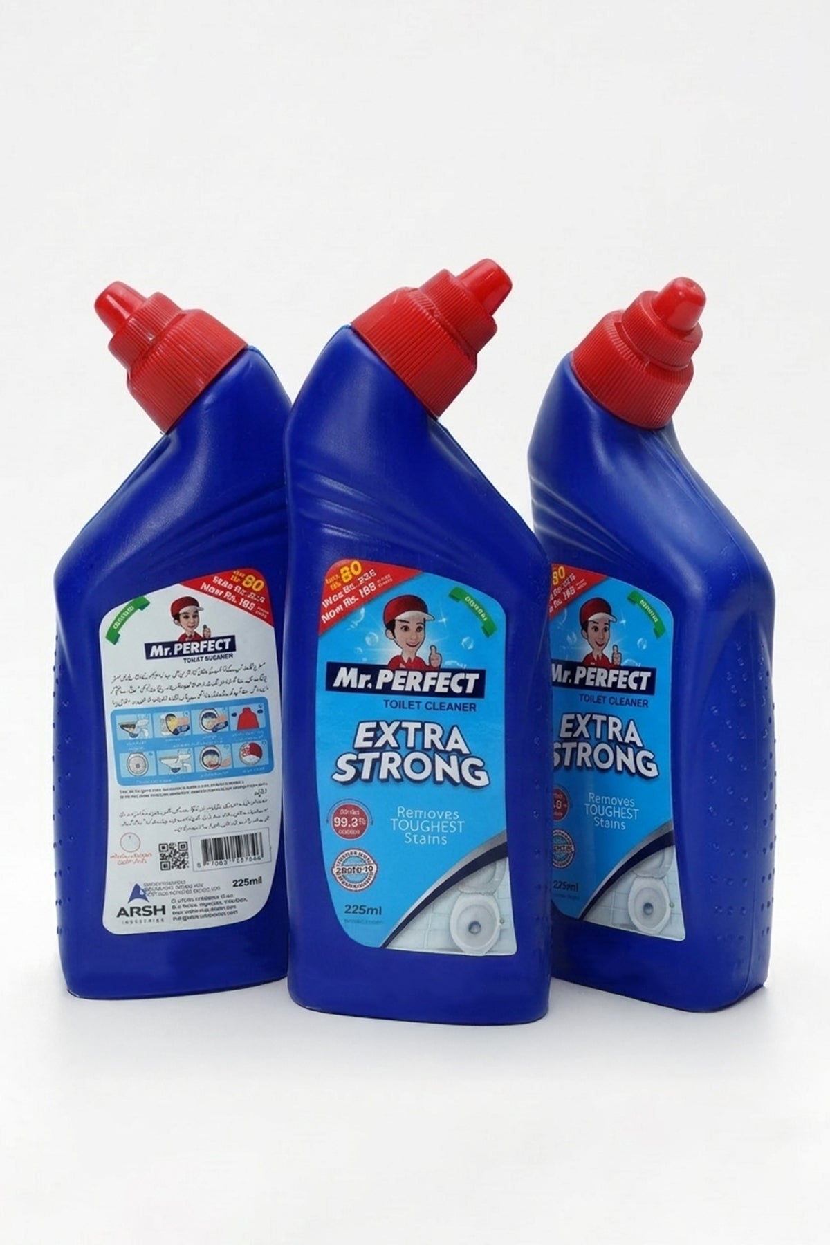 Mr. PERFECT TOILET CLEANER 225 ML ORIGNAL (Pack Of 3)