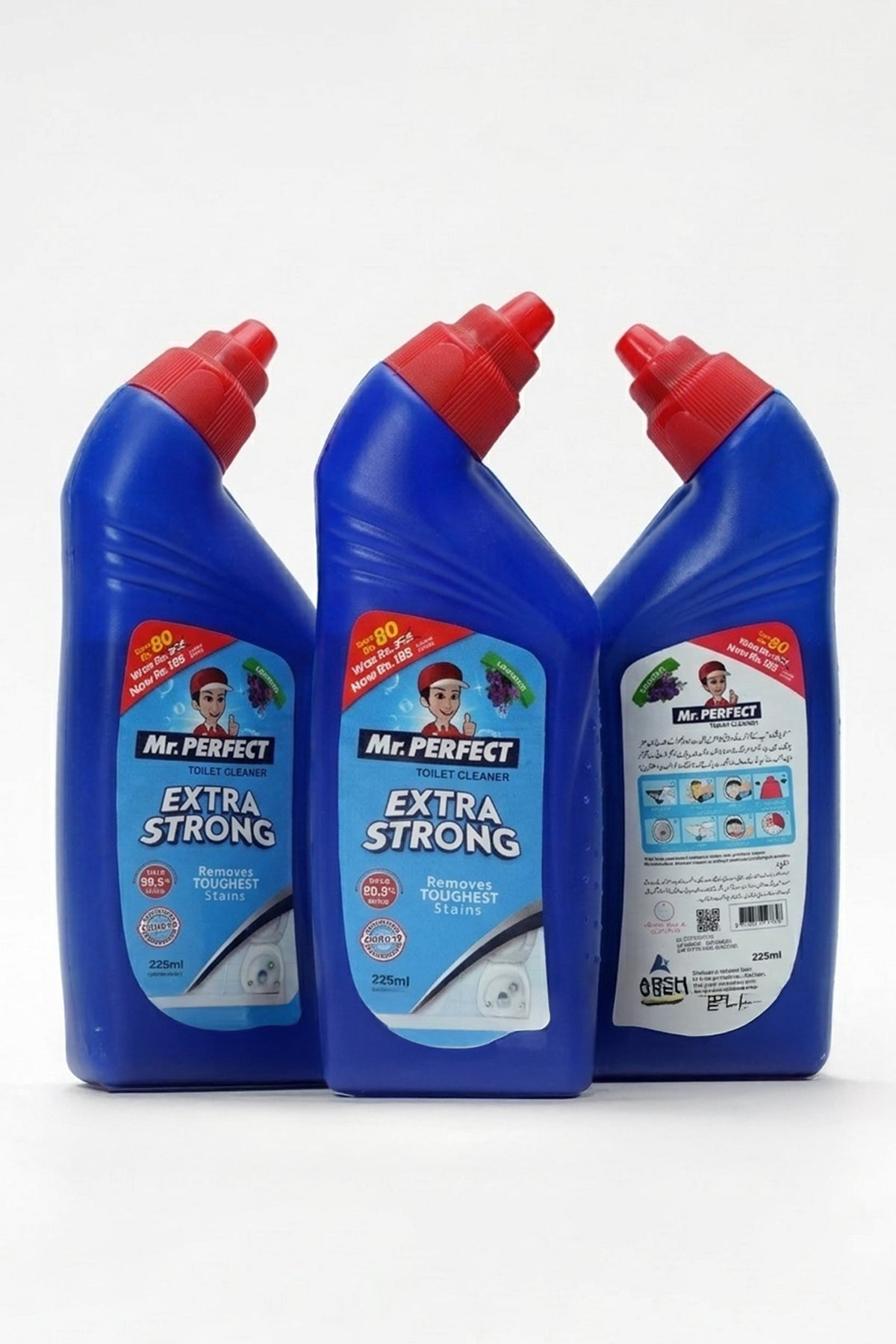 Mr. PERFECT TOILET CLEANER, Lavender  225 ML (Pack Of 3)