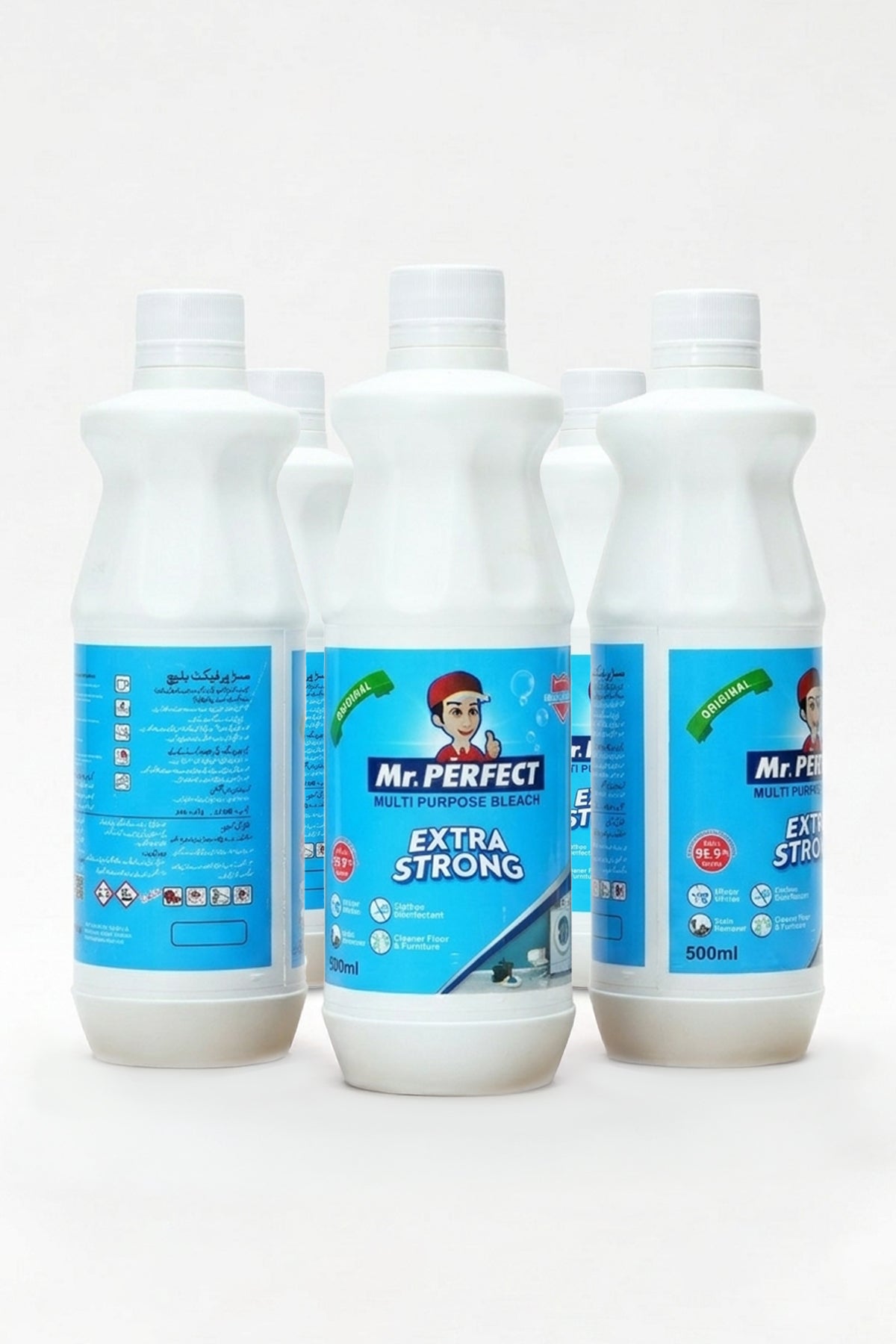 Mr. PERFECT Multi Purpose Bleach 500 ML (Pack Of 5)